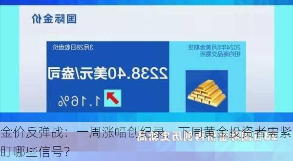 金价反弹战：一周涨幅创纪录，下周黄金投资者需紧盯哪些信号？