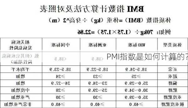 PMI指数是如何计算的？