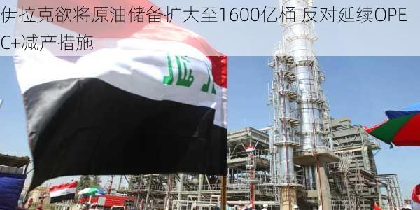 伊拉克欲将原油储备扩大至1600亿桶 反对延续OPEC+减产措施