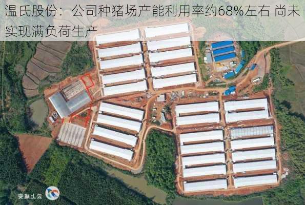 温氏股份：公司种猪场产能利用率约68%左右 尚未实现满负荷生产