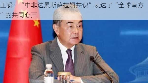 王毅：“中非达累斯萨拉姆共识”表达了“全球南方”的共同心声