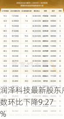 润泽科技最新股东户数环比下降9.27%