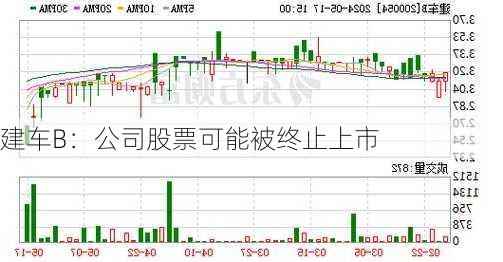 建车B：公司股票可能被终止上市