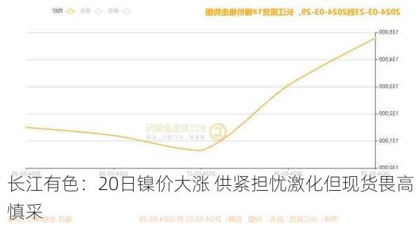 长江有色：20日镍价大涨 供紧担忧激化但现货畏高慎采