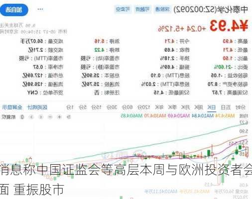 消息称中国证监会等高层本周与欧洲投资者会面 重振股市