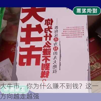 大牛市，你为什么赚不到钱？这一方向越走越强