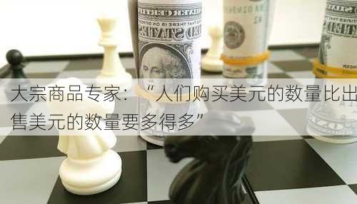 大宗商品专家：“人们购买美元的数量比出售美元的数量要多得多”