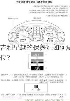 吉利星越的保养灯如何复位？