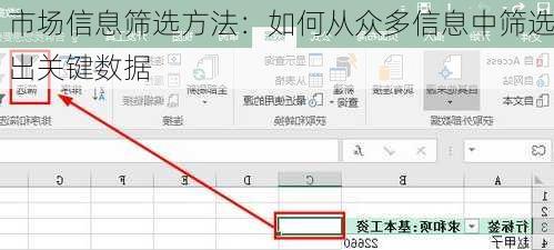 市场信息筛选方法：如何从众多信息中筛选出关键数据