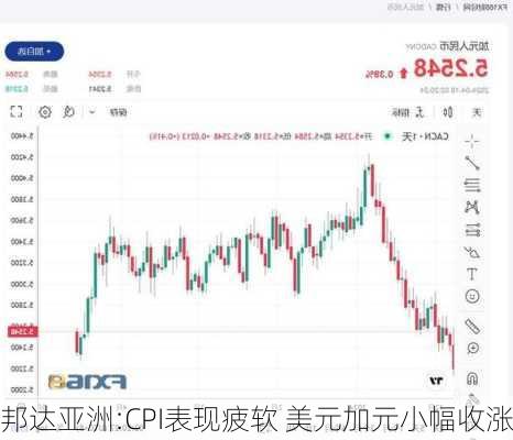 邦达亚洲:CPI表现疲软 美元加元小幅收涨