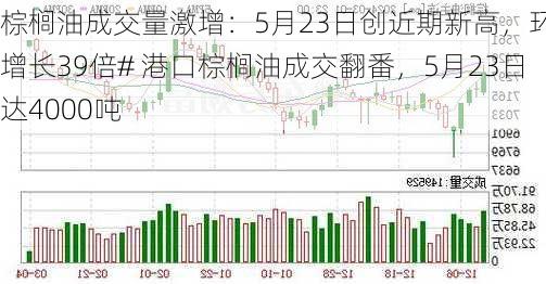 棕榈油成交量激增：5月23日创近期新高，环比增长39倍# 港口棕榈油成交翻番，5月23日达4000吨