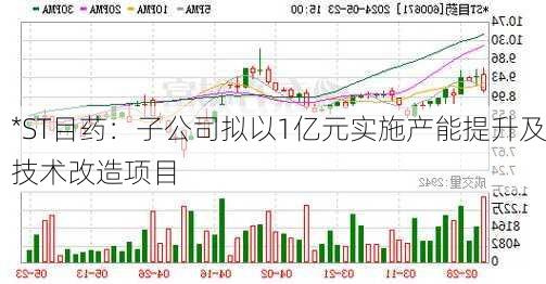 *ST目药：子公司拟以1亿元实施产能提升及技术改造项目