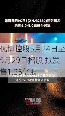 优博控股5月24日至5月29日招股 拟发售1.25亿股