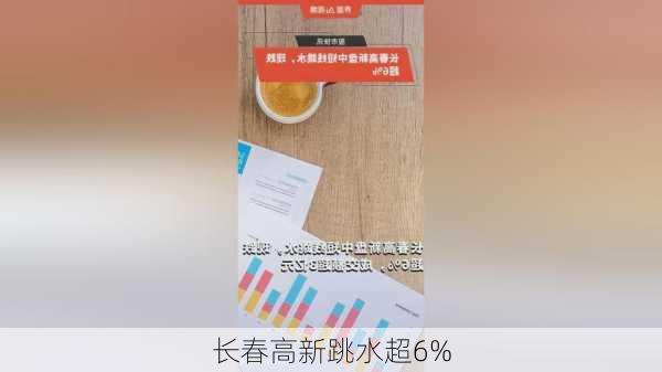 长春高新跳水超6%