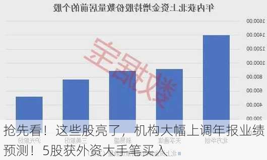 抢先看！这些股亮了，机构大幅上调年报业绩预测！5股获外资大手笔买入