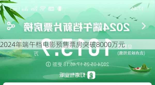 2024年端午档电影预售票房突破8000万元