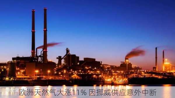 欧洲天然气大涨11% 因挪威供应意外中断