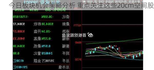 今日板块机会策略分析 重点关注这些20cm空间股
