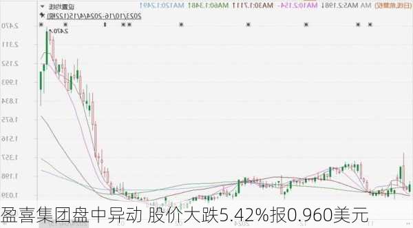 盈喜集团盘中异动 股价大跌5.42%报0.960美元