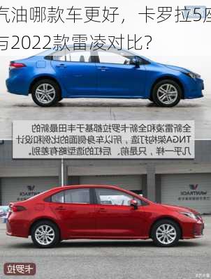 汽油哪款车更好，卡罗拉5座与2022款雷凌对比？