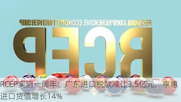 RCEP实施一周年：广东进口税款减让3.5亿元，享惠进口货值增长14%