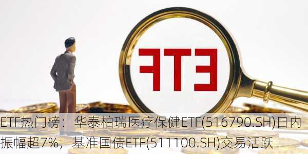 ETF热门榜：华泰柏瑞医疗保健ETF(516790.SH)日内振幅超7%，基准国债ETF(511100.SH)交易活跃