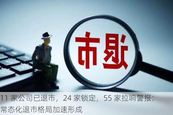 11 家公司已退市，24 家锁定，55 家拉响警报：常态化退市格局加速形成