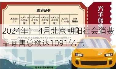 2024年1―4月北京朝阳社会消费品零售总额达1091亿元