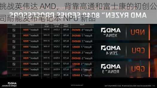 挑战英伟达 AMD，背靠高通和富士康的初创公司耐能发布笔记本 NPU 新品