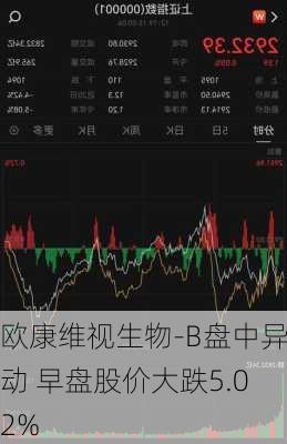 欧康维视生物-B盘中异动 早盘股价大跌5.02%