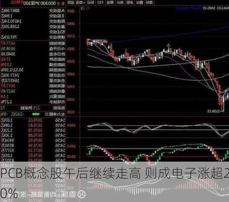 PCB概念股午后继续走高 则成电子涨超20%