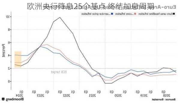 欧洲央行降息25个基点 终结加息周期