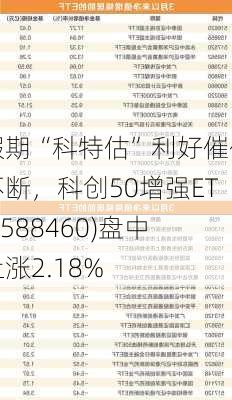 假期“科特估”利好催化不断，科创50增强ETF(588460)盘中上涨2.18%