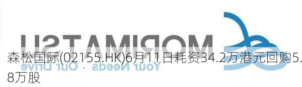 森松国际(02155.HK)6月11日耗资34.2万港元回购5.8万股