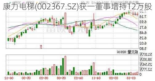 康力电梯(002367.SZ)获一董事增持12万股