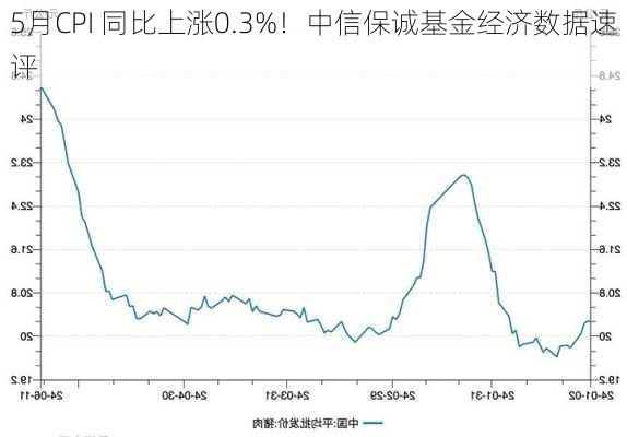 5月CPI 同比上涨0.3%！中信保诚基金经济数据速评