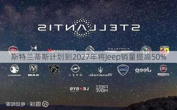 斯特兰蒂斯计划到2027年将Jeep销量提高50%