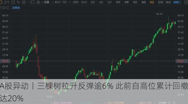 A股异动丨三棵树拉升反弹逾6% 此前自高位累计回撤达20%