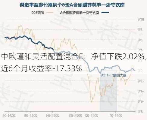 中欧瑾和灵活配置混合E：净值下跌2.02%，近6个月收益率-17.33%