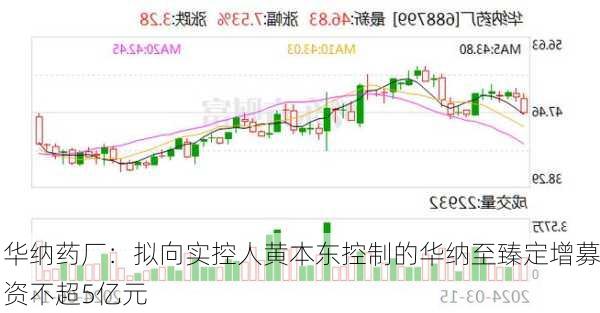 华纳药厂：拟向实控人黄本东控制的华纳至臻定增募资不超5亿元