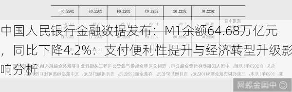 中国人民银行金融数据发布：M1余额64.68万亿元，同比下降4.2%：支付便利性提升与经济转型升级影响分析