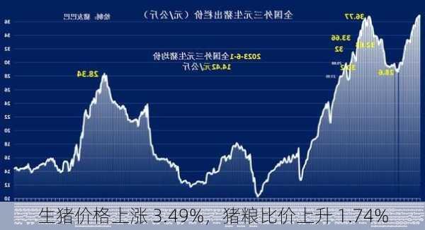 生猪价格上涨 3.49%，猪粮比价上升 1.74%