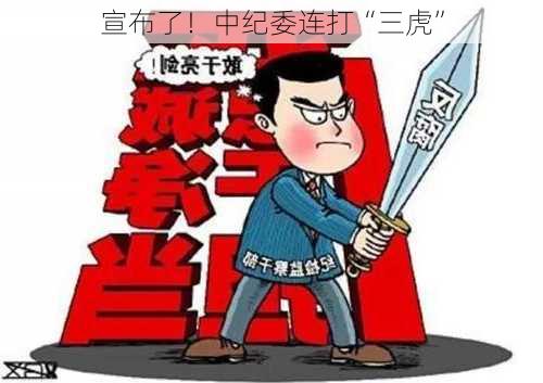 宣布了！中纪委连打“三虎”