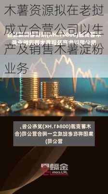 木薯资源拟在老挝成立合营公司以生产及销售木薯淀粉业务