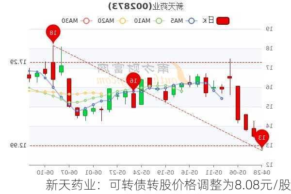 新天药业：可转债转股价格调整为8.08元/股