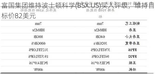 富国集团维持波士顿科学(BSX.US)买入评级，维持目标价82美元