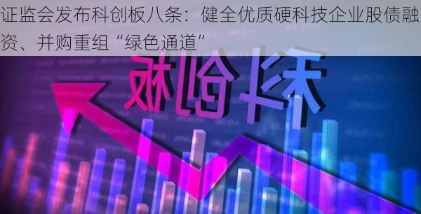 证监会发布科创板八条：健全优质硬科技企业股债融资、并购重组“绿色通道”