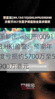 国能国际资产(00918.HK)盈警：预期年度亏损约5700万至5900万港元