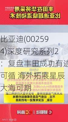 比亚迪(002594)深度研究系列2：复盘丰田成功有迹可循 海外拓展星辰大海可期