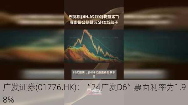 广发证券(01776.HK)：“24广发D6”票面利率为1.98%